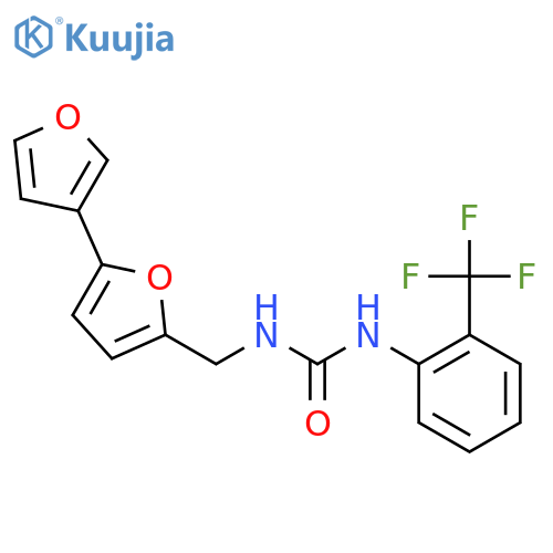 3-({[2,3'-bifuran]-5-yl}methyl)-1-[2-(trifluoromethyl)phenyl]urea structure