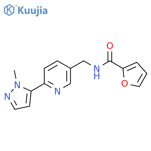N-{6-(1-methyl-1H-pyrazol-5-yl)pyridin-3-ylmethyl}furan-2-carboxamide structure