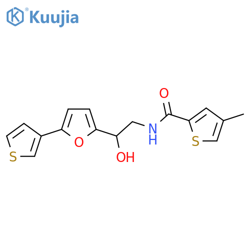 N-{2-hydroxy-2-5-(thiophen-3-yl)furan-2-ylethyl}-4-methylthiophene-2-carboxamide structure