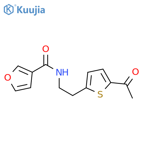 N-[2-(5-acetylthiophen-2-yl)ethyl]furan-3-carboxamide structure