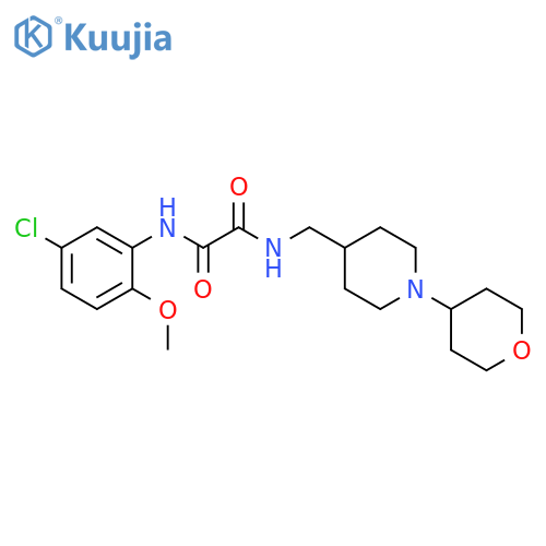 N'-(5-chloro-2-methoxyphenyl)-N-{[1-(oxan-4-yl)piperidin-4-yl]methyl}ethanediamide structure