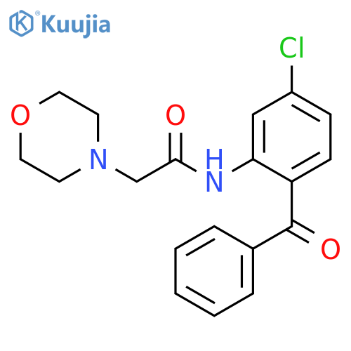 N-(2-benzoyl-5-chlorophenyl)-2-(morpholin-4-yl)acetamide structure