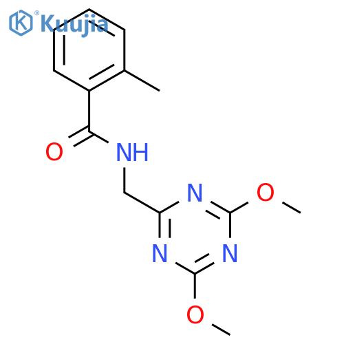 N-(4,6-dimethoxy-1,3,5-triazin-2-yl)methyl-2-methylbenzamide structure