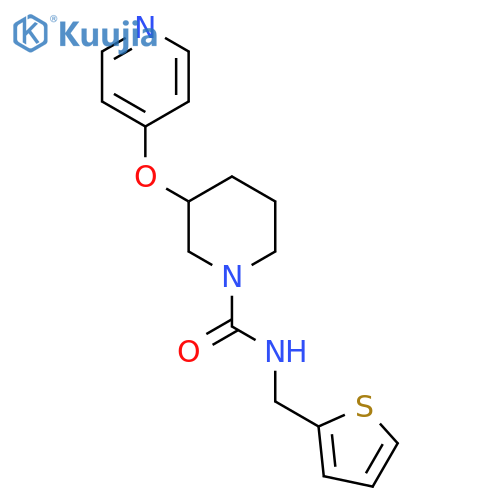 3-(pyridin-4-yloxy)-N-(thiophen-2-yl)methylpiperidine-1-carboxamide structure