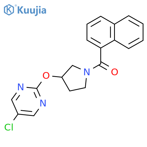 5-chloro-2-{[1-(naphthalene-1-carbonyl)pyrrolidin-3-yl]oxy}pyrimidine structure