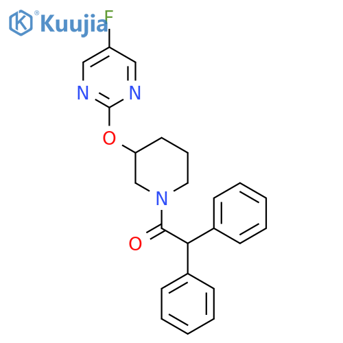 1-{3-(5-fluoropyrimidin-2-yl)oxypiperidin-1-yl}-2,2-diphenylethan-1-one structure