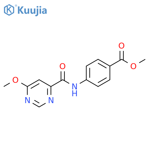 methyl 4-(6-methoxypyrimidine-4-amido)benzoate structure