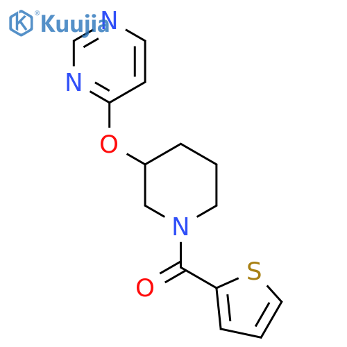 4-{1-(thiophene-2-carbonyl)piperidin-3-yloxy}pyrimidine structure