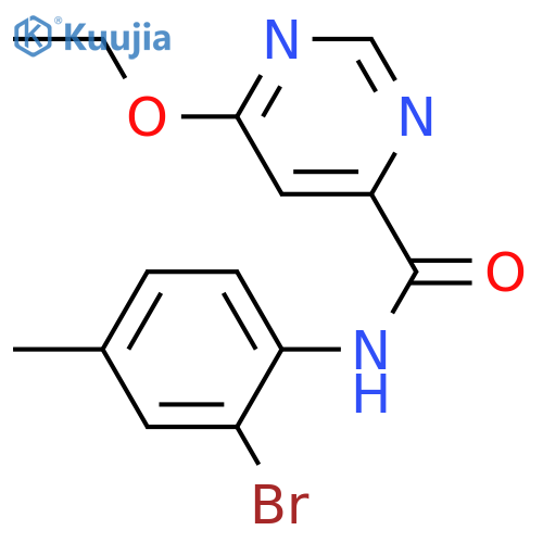 N-(2-bromo-4-methylphenyl)-6-ethoxypyrimidine-4-carboxamide structure