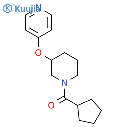 4-(1-cyclopentanecarbonylpiperidin-3-yl)oxypyridine structure