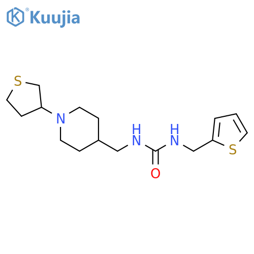 1-{[1-(thiolan-3-yl)piperidin-4-yl]methyl}-3-[(thiophen-2-yl)methyl]urea structure