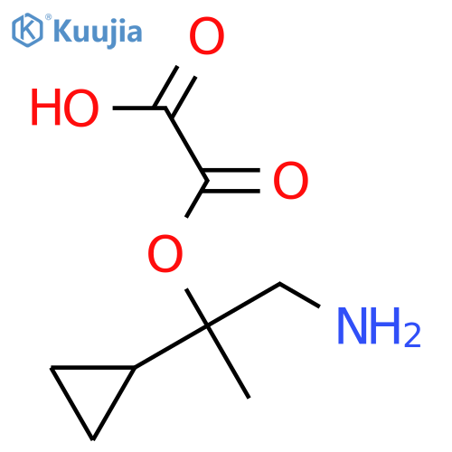 1-amino-2-cyclopropylpropan-2-ol; oxalic acid structure