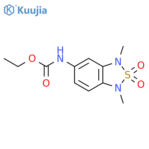 ethyl N-(1,3-dimethyl-2,2-dioxo-1,3-dihydro-2lambda6,1,3-benzothiadiazol-5-yl)carbamate structure