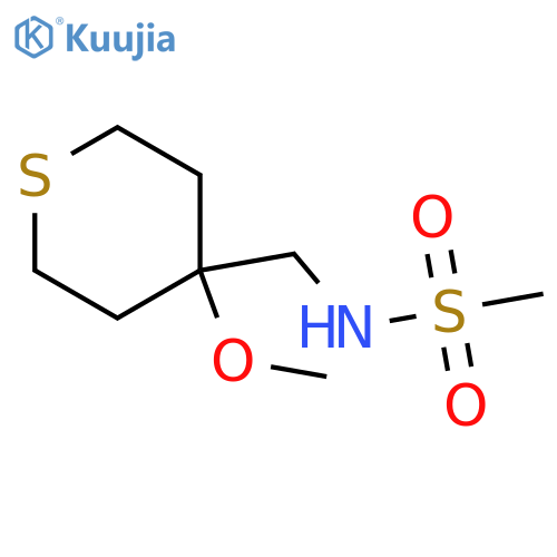 N-[(4-methoxythian-4-yl)methyl]methanesulfonamide structure