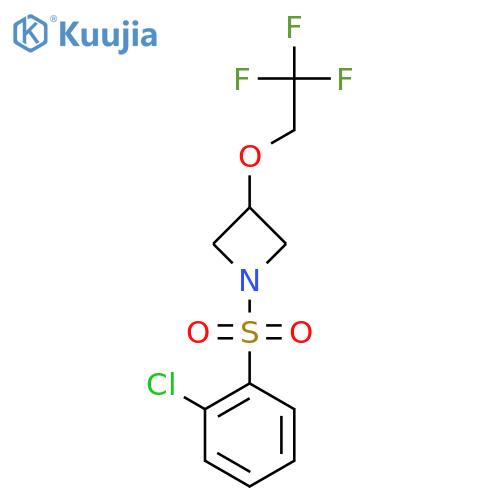 1-(2-chlorobenzenesulfonyl)-3-(2,2,2-trifluoroethoxy)azetidine structure