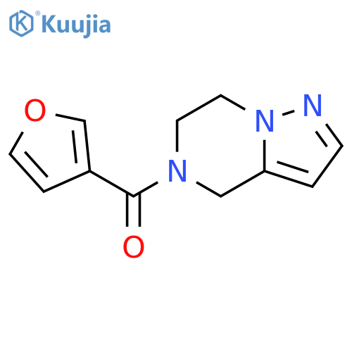 5-(furan-3-carbonyl)-4H,5H,6H,7H-pyrazolo1,5-apyrazine structure