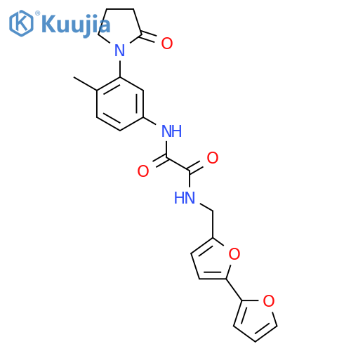 N-({2,2'-bifuran-5-yl}methyl)-N'-4-methyl-3-(2-oxopyrrolidin-1-yl)phenylethanediamide structure