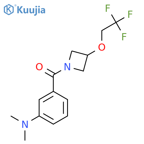 N,N-dimethyl-3-3-(2,2,2-trifluoroethoxy)azetidine-1-carbonylaniline structure