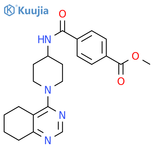 methyl 4-{[1-(5,6,7,8-tetrahydroquinazolin-4-yl)piperidin-4-yl]carbamoyl}benzoate structure