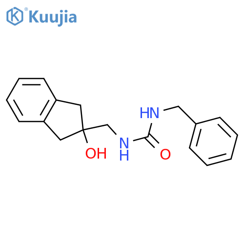 1-benzyl-3-(2-hydroxy-2,3-dihydro-1H-inden-2-yl)methylurea structure