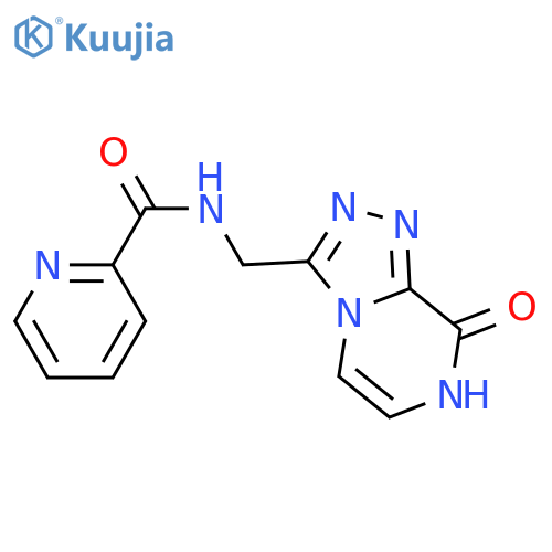 N-({8-hydroxy-[1,2,4]triazolo[4,3-a]pyrazin-3-yl}methyl)pyridine-2-carboxamide structure