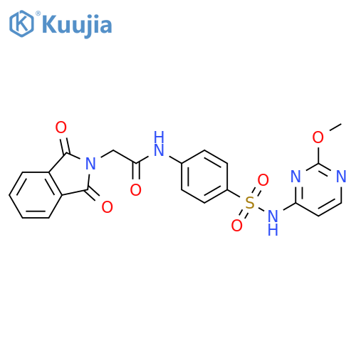 2-(1,3-dioxo-2,3-dihydro-1H-isoindol-2-yl)-N-{4-[(2-methoxypyrimidin-4-yl)sulfamoyl]phenyl}acetamide structure