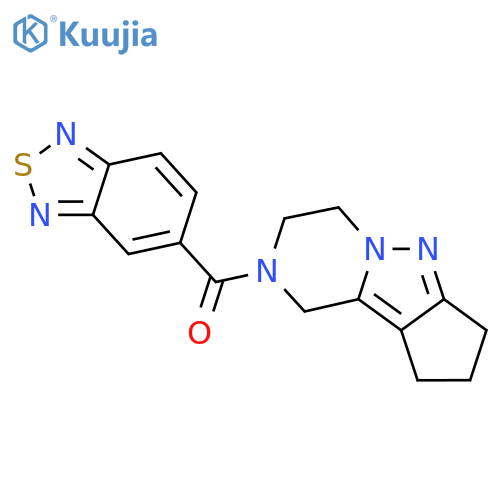 11-(2,1,3-benzothiadiazole-5-carbonyl)-7,8,11-triazatricyclo6.4.0.0^{2,6}dodeca-1,6-diene structure