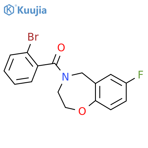 4-(2-bromobenzoyl)-7-fluoro-2,3,4,5-tetrahydro-1,4-benzoxazepine structure