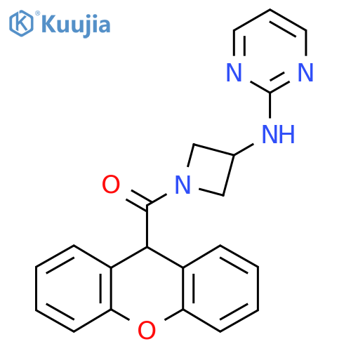 N-1-(9H-xanthene-9-carbonyl)azetidin-3-ylpyrimidin-2-amine structure