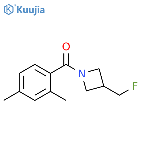 1-(2,4-dimethylbenzoyl)-3-(fluoromethyl)azetidine structure
