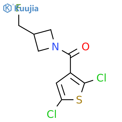 1-(2,5-dichlorothiophene-3-carbonyl)-3-(fluoromethyl)azetidine structure