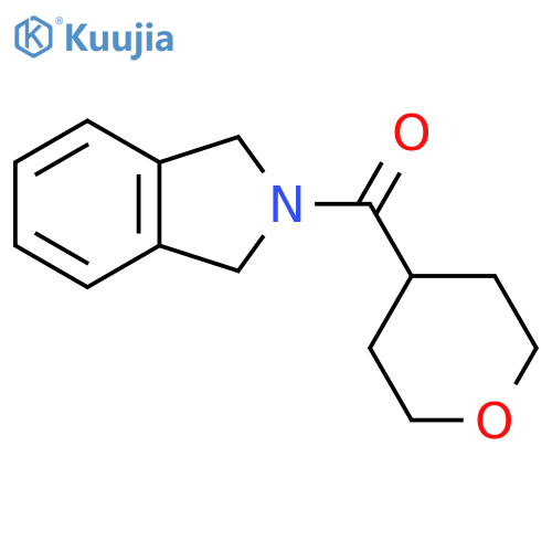 2-(oxane-4-carbonyl)-2,3-dihydro-1H-isoindole structure