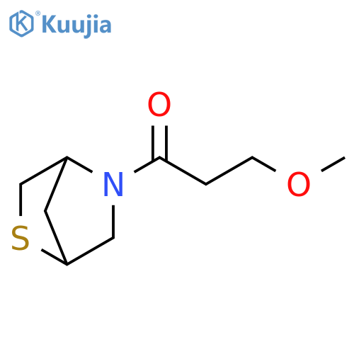 3-methoxy-1-{2-thia-5-azabicyclo[2.2.1]heptan-5-yl}propan-1-one structure