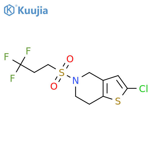 2-chloro-5-(3,3,3-trifluoropropanesulfonyl)-4H,5H,6H,7H-thieno[3,2-c]pyridine structure
