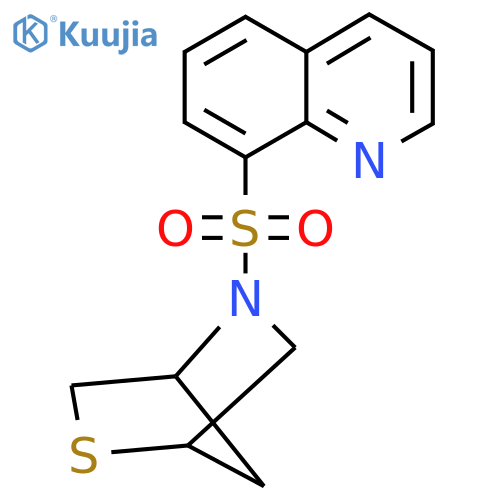 8-{2-thia-5-azabicyclo[2.2.1]heptane-5-sulfonyl}quinoline structure