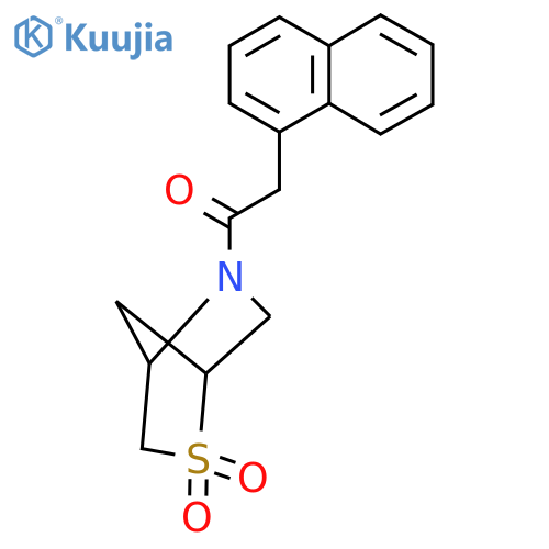 5-2-(naphthalen-1-yl)acetyl-2lambda6-thia-5-azabicyclo2.2.1heptane-2,2-dione structure