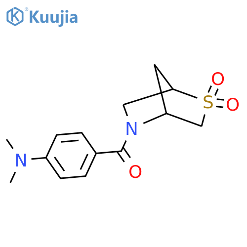 5-4-(dimethylamino)benzoyl-2lambda6-thia-5-azabicyclo2.2.1heptane-2,2-dione structure