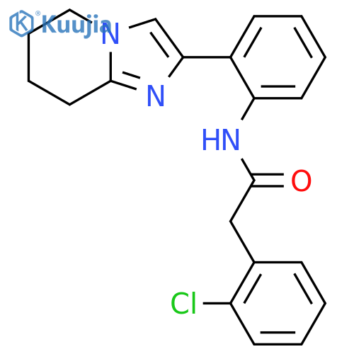 2-(2-chlorophenyl)-N-(2-{5H,6H,7H,8H-imidazo[1,2-a]pyridin-2-yl}phenyl)acetamide structure