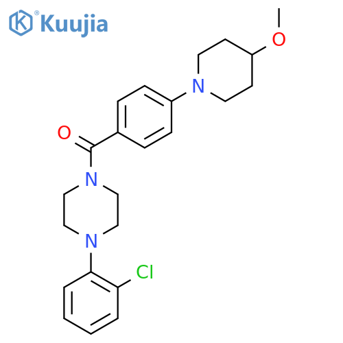 1-(2-chlorophenyl)-4-4-(4-methoxypiperidin-1-yl)benzoylpiperazine structure