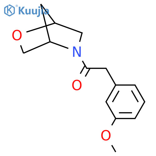 2-(3-methoxyphenyl)-1-{2-oxa-5-azabicyclo2.2.1heptan-5-yl}ethan-1-one structure