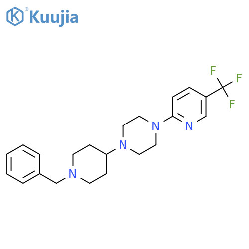 1-(1-benzylpiperidin-4-yl)-4-[5-(trifluoromethyl)pyridin-2-yl]piperazine structure