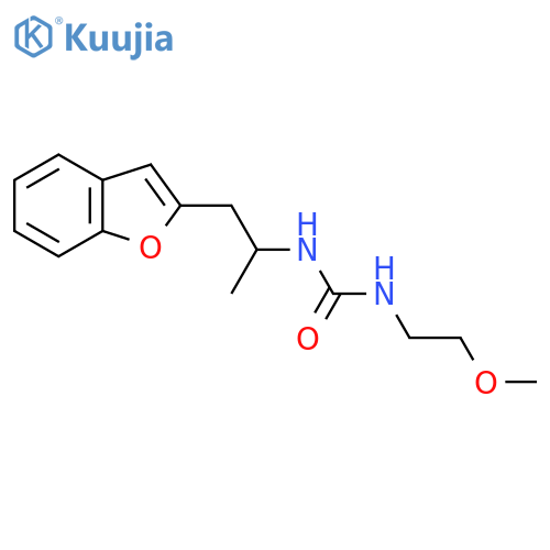 1-1-(1-benzofuran-2-yl)propan-2-yl-3-(2-methoxyethyl)urea structure