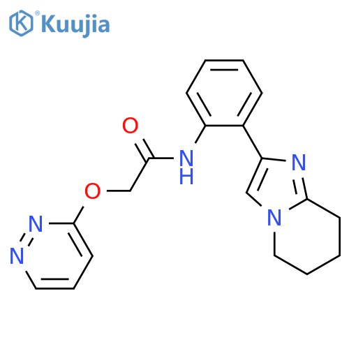 N-(2-{5H,6H,7H,8H-imidazo1,2-apyridin-2-yl}phenyl)-2-(pyridazin-3-yloxy)acetamide structure