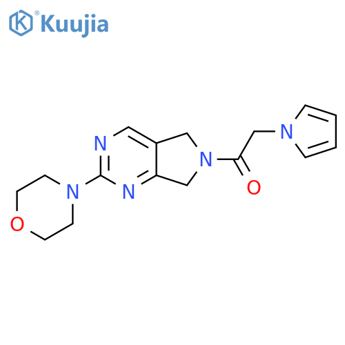 1-[2-(morpholin-4-yl)-5H,6H,7H-pyrrolo[3,4-d]pyrimidin-6-yl]-2-(1H-pyrrol-1-yl)ethan-1-one structure