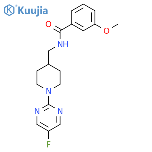 N-((1-(5-fluoropyrimidin-2-yl)piperidin-4-yl)methyl)-3-methoxybenzamide structure