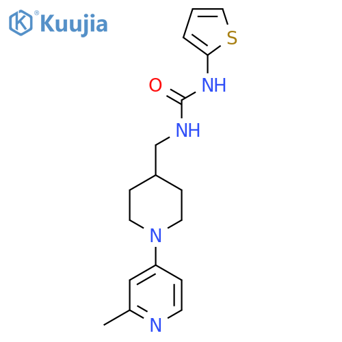 1-((1-(2-Methylpyridin-4-yl)piperidin-4-yl)methyl)-3-(thiophen-2-yl)urea structure