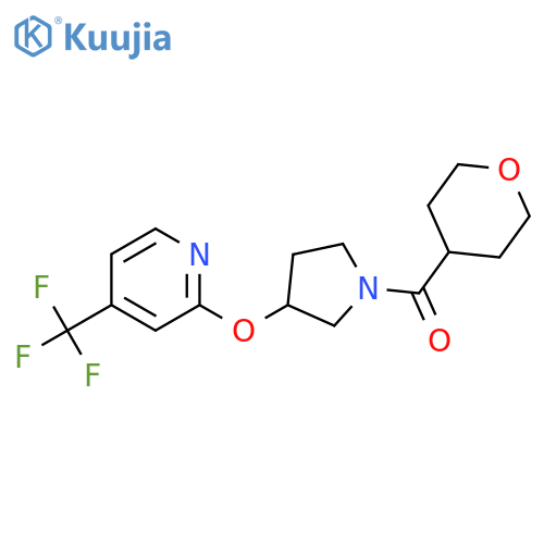 oxan-4-yl-[3-[4-(trifluoromethyl)pyridin-2-yl]oxypyrrolidin-1-yl]methanone structure