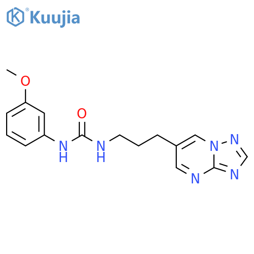 1-(3-([1,2,4]Triazolo[1,5-a]pyrimidin-6-yl)propyl)-3-(3-methoxyphenyl)urea structure