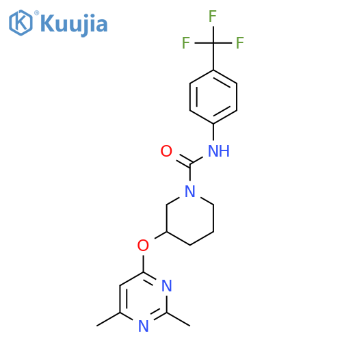 3-[(2,6-dimethylpyrimidin-4-yl)oxy]-N-[4-(trifluoromethyl)phenyl]piperidine-1-carboxamide structure