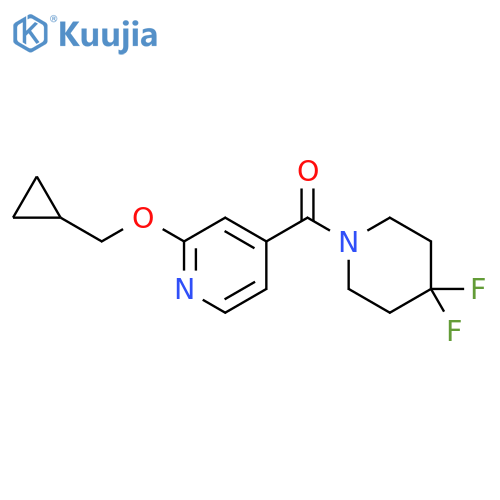 Methanone, [2-(cyclopropylmethoxy)-4-pyridinyl](4,4-difluoro-1-piperidinyl)- structure